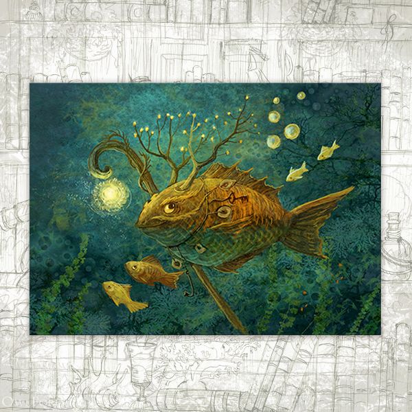 Открытка «Речной друид»