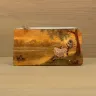 Косметичка кожаная «Еноты-рукодельники»