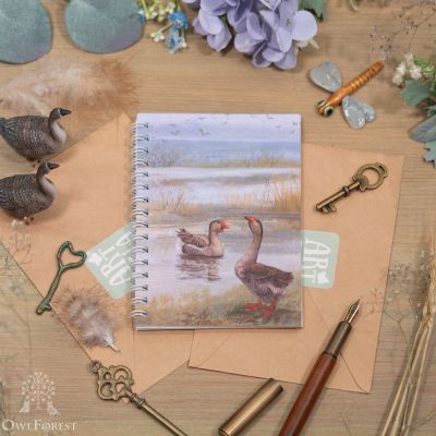 Блокнот А6 «Дикие гуси»