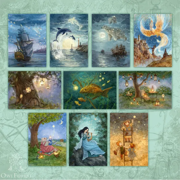 Набор открыток «Свет звёзд»