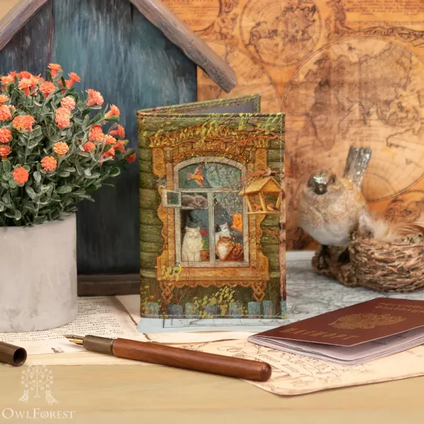 Обложка на паспорт «Мартовские коты»