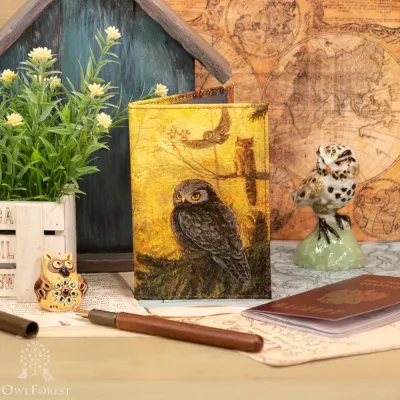 Обложка на паспорт «Совиный лес»