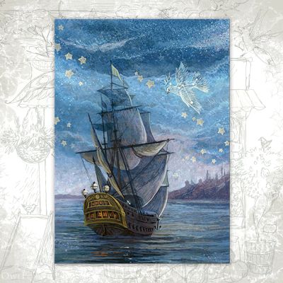 Открытка «Созвездие Голубь»