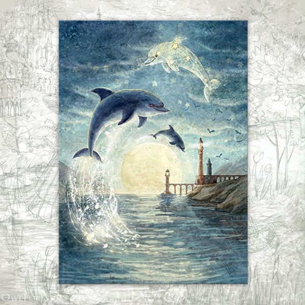 Открытка «Созвездие Дельфин»