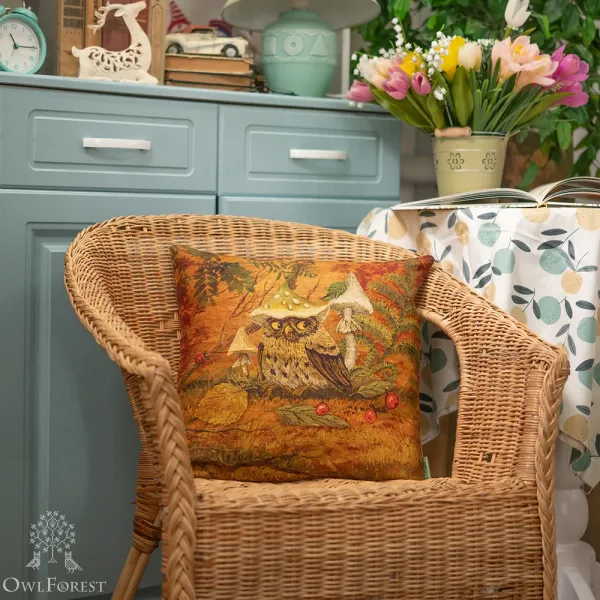 Наволочка «Сова в шапочке»