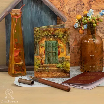 Обложка на паспорт «Крылечко»