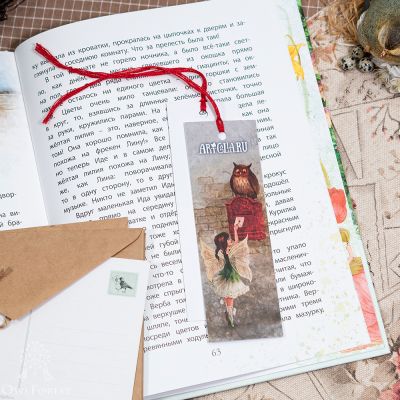 Книжная закладка «Феечка и почтовая сова»