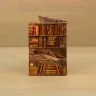 Обложка на паспорт «Книжный шкаф»