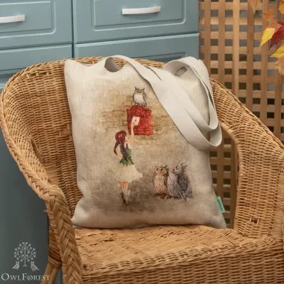 Сумка-шоппер «Почтовые совы»