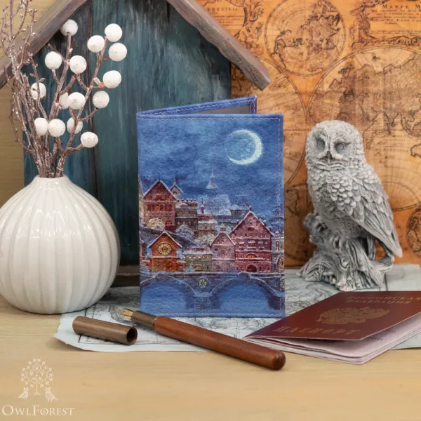 Обложка на паспорт «Ночь»