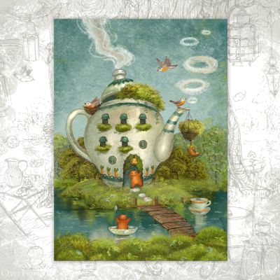 Открытка «Волшебный чайник»