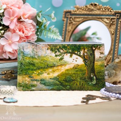 Косметичка кожаная «Эльфы»