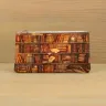 Косметичка кожаная «Книжный шкаф»