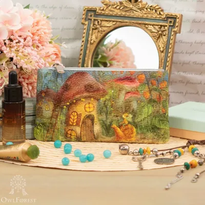 Косметичка кожаная «Возвращение домой» 