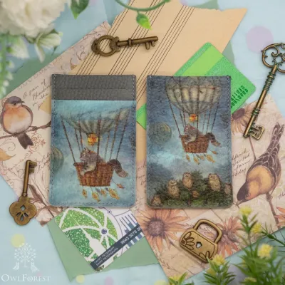 Картхолдер «Полёт на воздушном шаре»