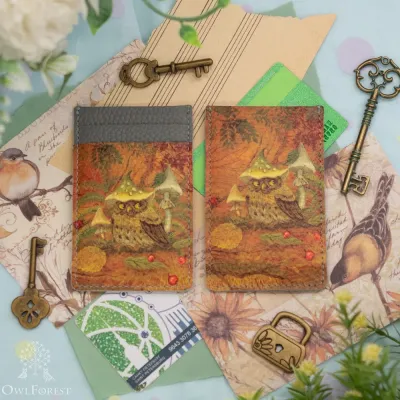 Картхолдер «Сова в шапочке»