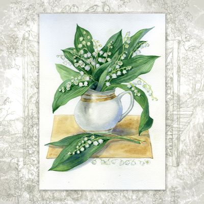 Открытка «Ландыши»