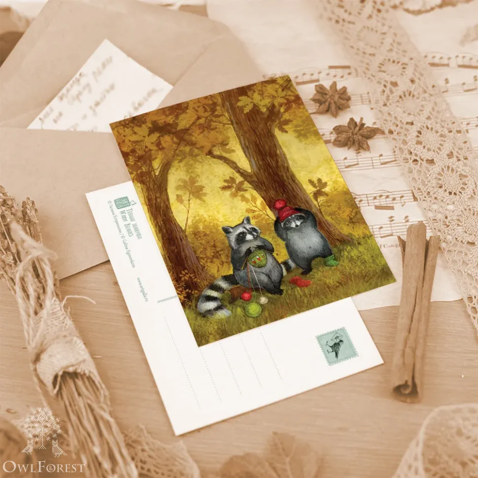 Набор открыток «Будни села Енотово»