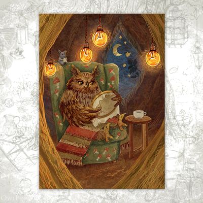 Открытка «Вышивальная ночь»