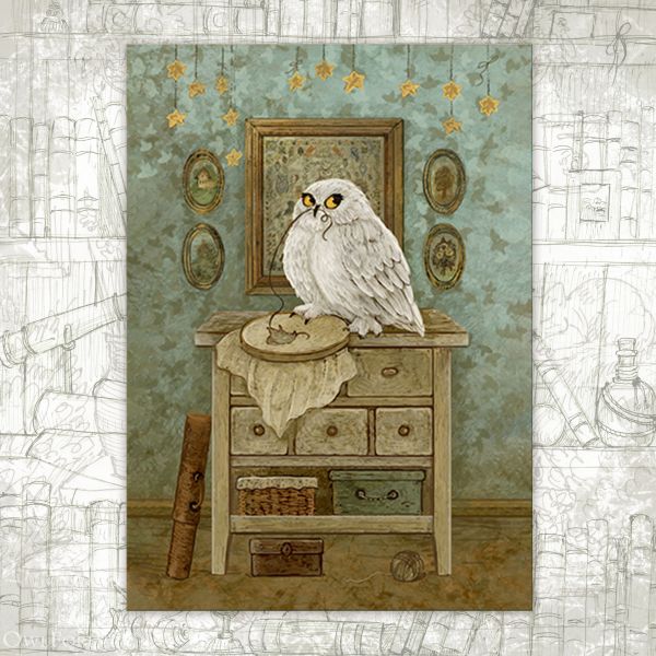 Открытка «Крылатая мастерица»