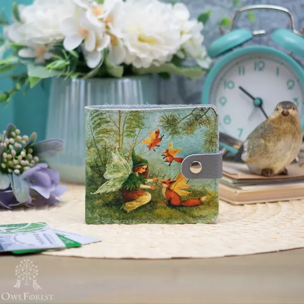 Кошелёк маленький «Феечка и лисы»