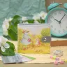 Кошелёк маленький «Цветы и зайки»